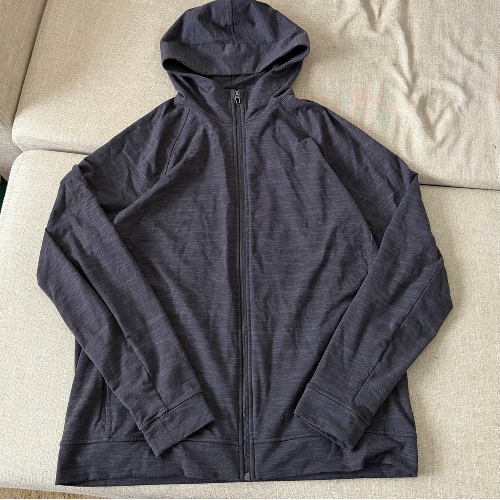 Lululemon City Sweat Jacquard Full Zip Hoodie Men’s Black